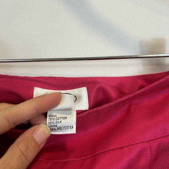 Talbots Size 6 Pink Pencil Long Skirt Lined Silk Blend Career - Picture 6 of 10
